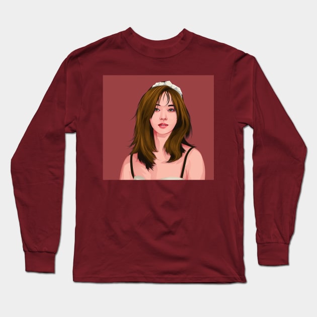 Tzuyu vECTOR Long Sleeve T-Shirt by Kazepy Art Official